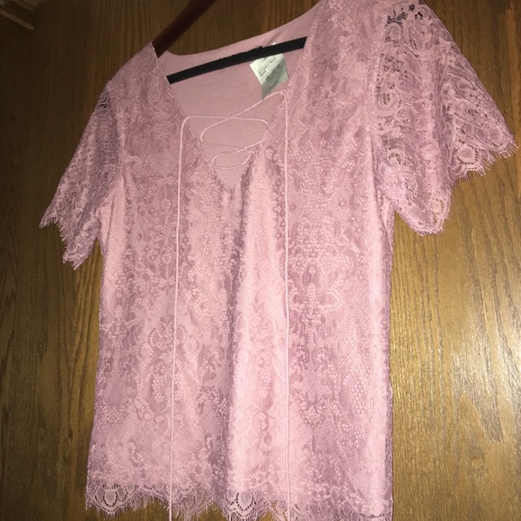 BKE Tops - NWT BKE Boutique Lace Shirt